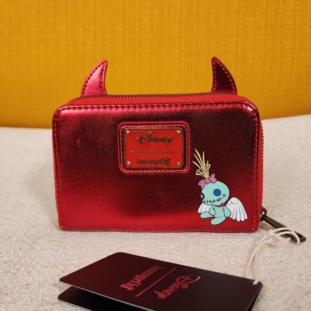 Loungefly Disney Lilo and Stitch Devil Costume Halloween Zip Around Wallet NEW - Picture 12 of 13